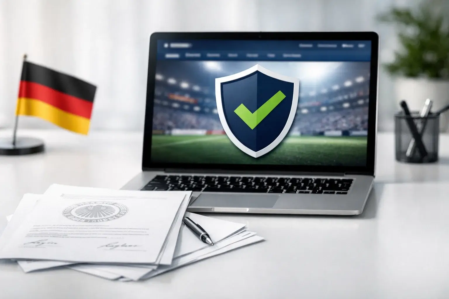 GGL-Lizenz Symbol und Spielerschutz-Tools bei deutschen Sportwettenanbietern